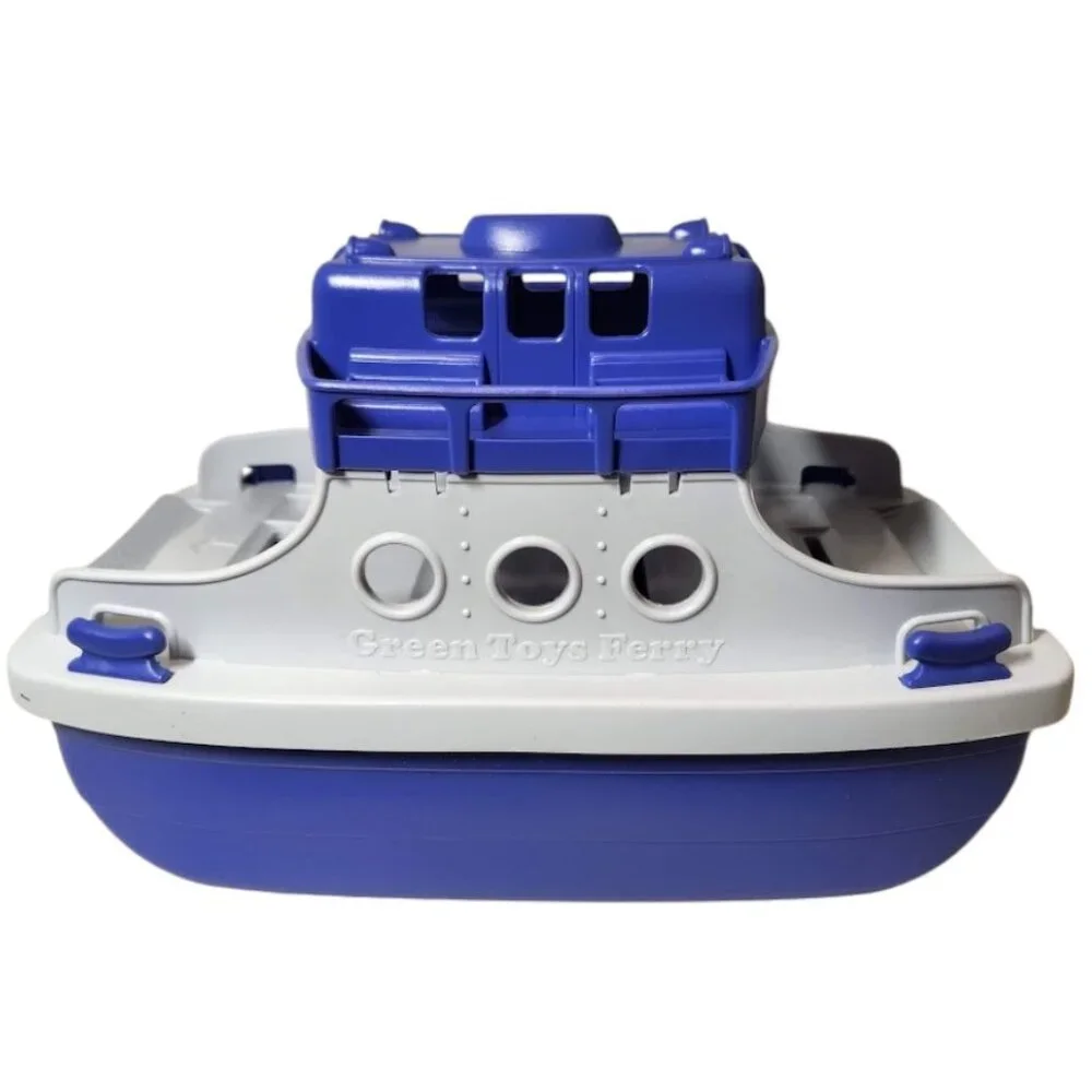 NEW Green Toys Ferry Boat Bath Tub Toys Water Toy with Cars Purple White Toy NEW